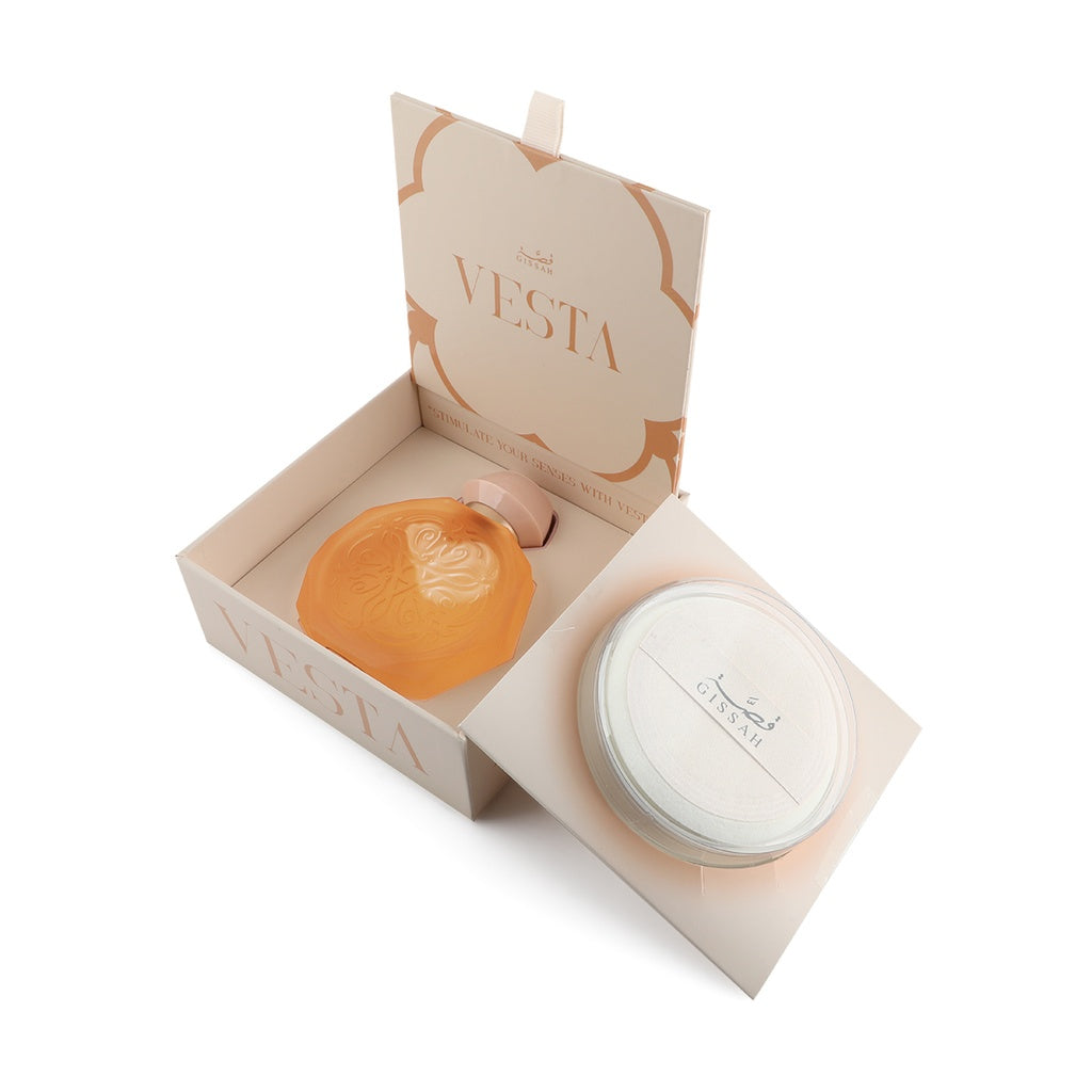 Gissah Vesta Musk Set 60ml EDP and 10g Scented Body Powder