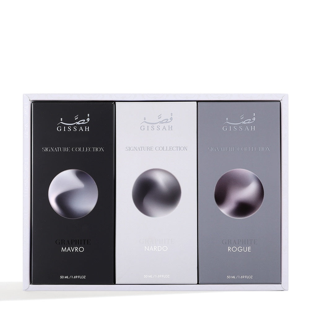 Graphite Collection Set by Gissah Perfumes 3 x 50ml EDP