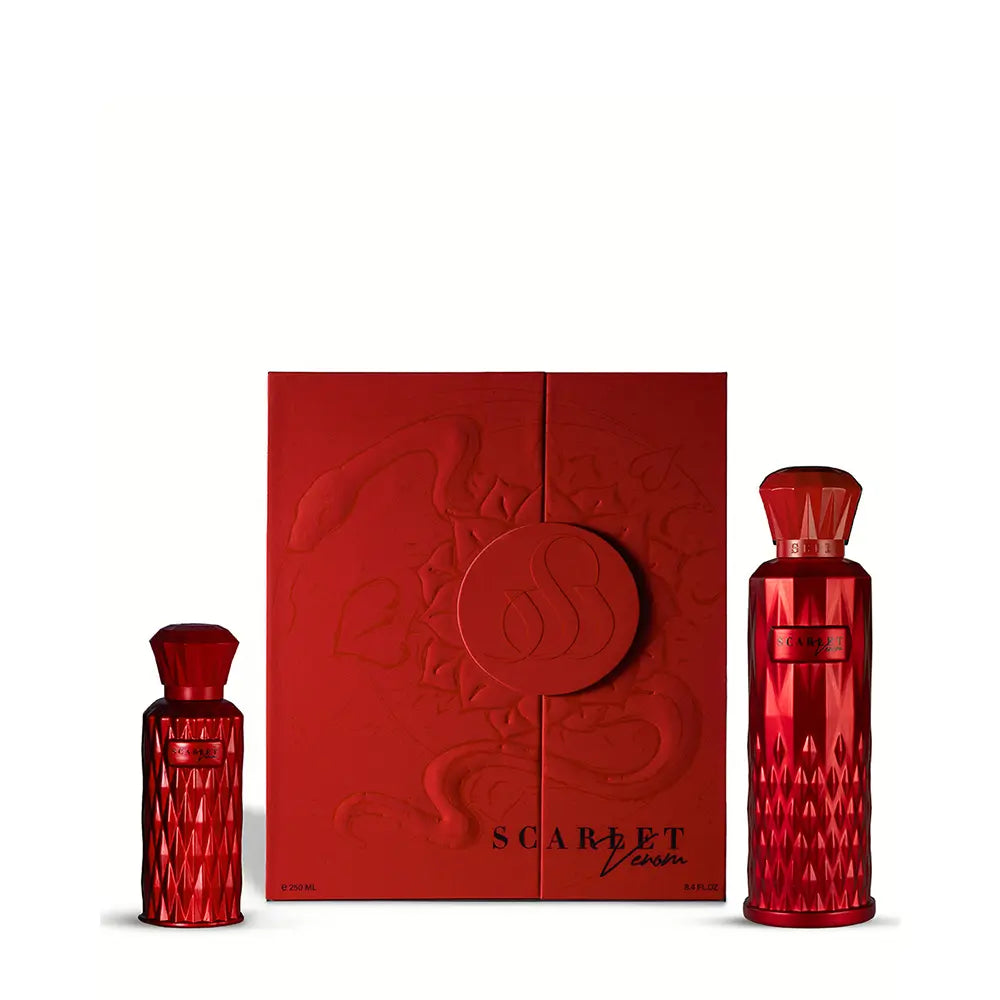 Scarlet Venom Set Box (200ml Eau de parfum + 50ml Hair and Body Mist) by Sedra Perfumes