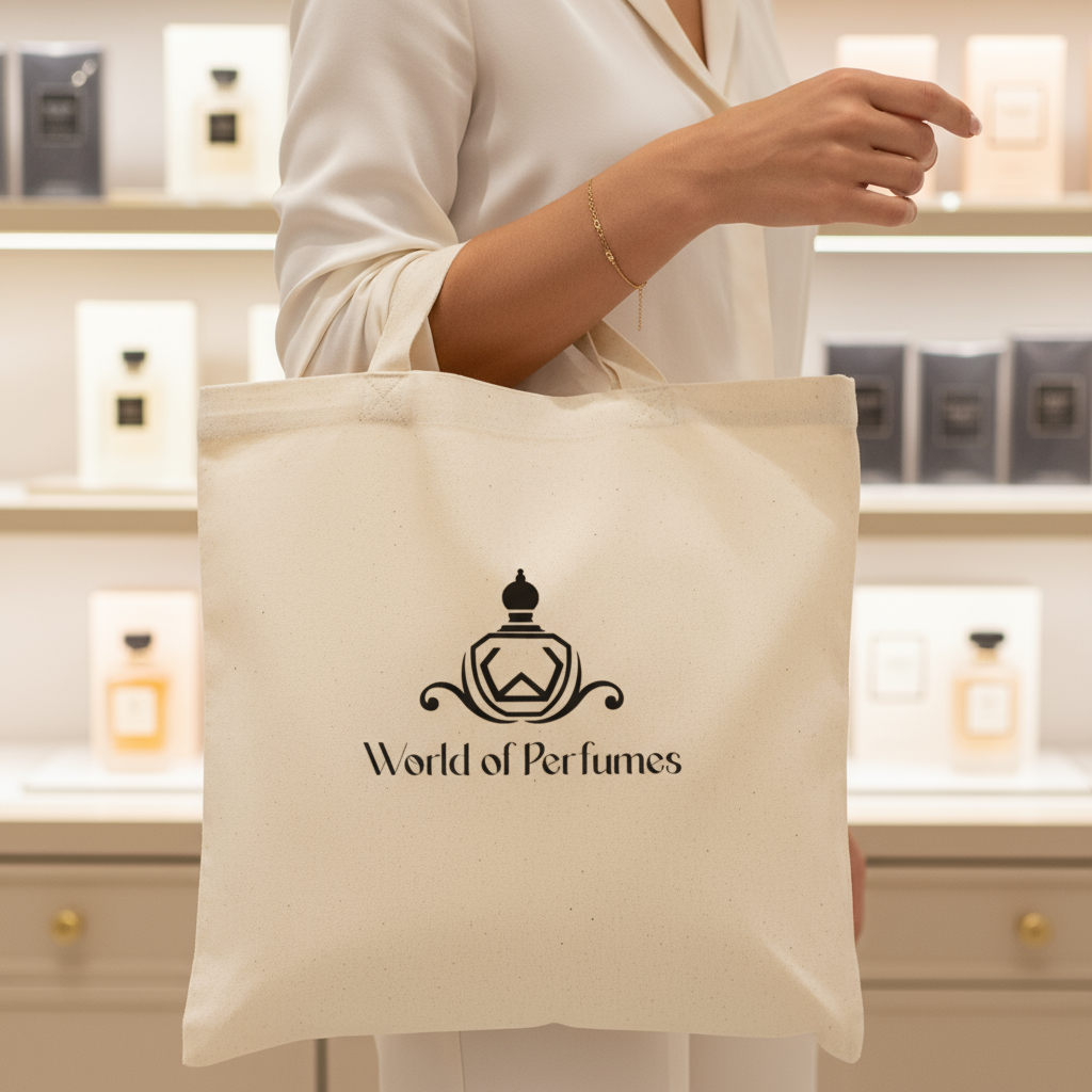 World of Perfumes Tote Bag